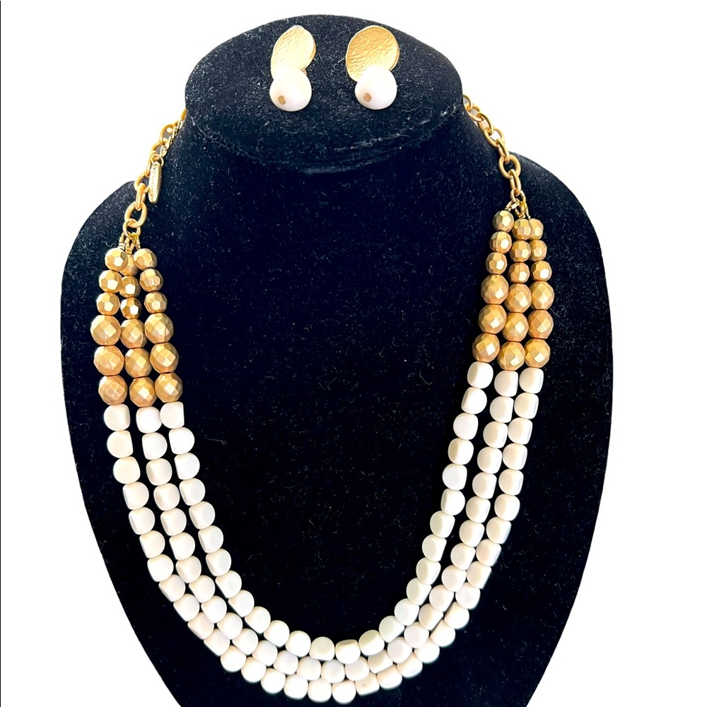 Plunder Designs Beaded Set- Earrings & Necklace